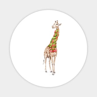 Giraffe in a scarf Magnet